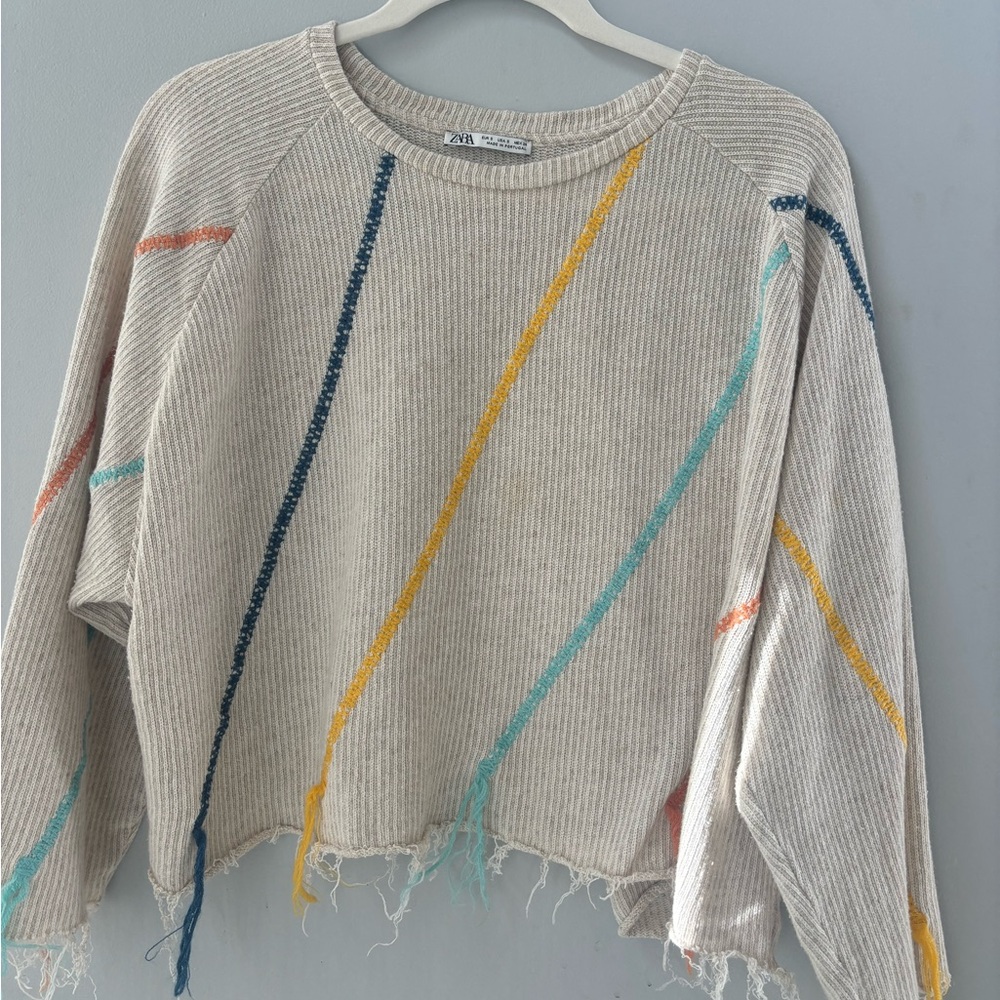 Zara Multicolor Striped Sweater